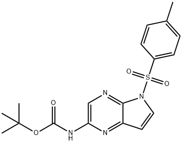 N-[5-[(4-Methylphenyl)sulfony!]-5H-pyrrolo[2,3-b]pyrazin-2-yl]carbamic, acid 1, 1-dimethylethyl este