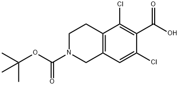 2-(tert-butoxycarbonyl)-5,7-dichloro-1,2,3,4-tetrahydroisoquinoline-6-carboxylic acid