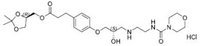 Benzenepropanoic acid, 4-[2-hydroxy-3-[[2-[(4-morpholinylcarbonyl)amino]ethyl]amino]propoxy]-, (2,2-
