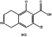 6-Isoquinolinecarboxylic acid, 5,7-dichloro-1,2,3,4-tetrahydro-, hydrochloride (1:1)