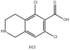 6-Isoquinolinecarboxylic acid, 5,7-dichloro-1,2,3,4-tetrahydro-, hydrochloride (1:1)