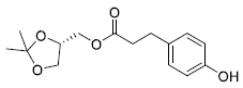 (4S)-(2,2-dimethyl-1,3-dioxolan-4-yl)-3-(4- hydroxybenzene) propanoic acid,methyl ester (Landiolol)