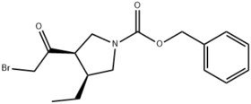 (3R,4S)-3-(2-Bromoacetyl)-4-ethyl-1-pyrrolidinecarboxylic acid phenylmethy! ester