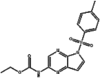 N-[5-[(4-Methylphenyl)sulfony!]-5H-pyrrolo[2,3-b]pyrazin-2-yl]carbamic. acid ethyl ester?