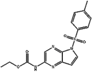 N-[5-[(4-Methylphenyl)sulfony!]-5H-pyrrolo[2,3-b]pyrazin-2-yl]carbamic. acid ethyl ester 