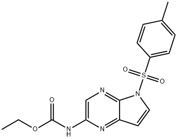 N-[5-[(4-Methylphenyl)sulfony!]-5H-pyrrolo[2,3-b]pyrazin-2-yl]carbamic. acid ethyl ester 