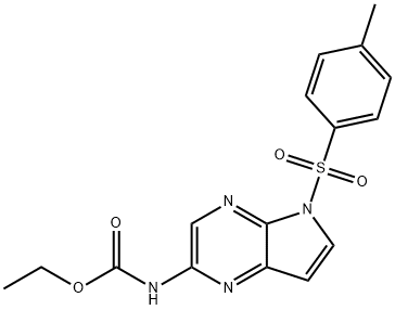 N-[5-[(4-Methylphenyl)sulfony!]-5H-pyrrolo[2,3-b]pyrazin-2-yl]carbamic. acid ethyl ester 