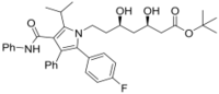 tert-butyl (3R,5R)-7-(2-(4-fluorophenyl)-5-isopropyl-3-phenyl-4-(phenyl carbamoyl)- 1H-pyrrol- 1-yl)