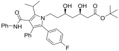 tert-butyl (3R,5R)-7-(2-(4-fluorophenyl)-5-isopropyl-3-phenyl-4-(phenyl carbamoyl)- 1H-pyrrol- 1-yl)