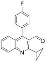 2-cyclopropyl-4-(4-fluorophenyl)quinoline-3-carbaldehyde