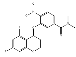 3-[[(4S)-5,7-difluoro-3,4-dihydro-2H-1-benzopyran-4-yl]oxy]-N,N-dimethyl-4-nitro-Benzamide