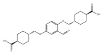 4,4'-[(2-formy-1,4-phenylene)bis(oxymethylene)]bis-cyclohexane carboxylic acid