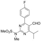 N-(4-(4-fluorophenyl)-5-formyl-6-isopropylpyrimidin-2-yl)-N-methyl-methanesulfonamide