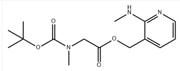 2-(methylamino)pyridin-3-yl)methyl 2-((tert-butoxycarbonyl)(methyl)amino)acetate