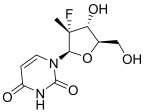 2'-deoxy-2'-fluoro-2'-C-methyluridine