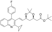 tert-butyl 2-((4R,6S)-6-((E)-2-(2-cyclopropyl-4-(4-fluorophenyl)quinolin-3-yl)vinyl)-2,2-dimethyl- 1