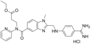 ethyl 3-(2-(((4-carbamimidoylphenyl)amino)methyl)- 1-methyl-N-(pyridin-2-yl)- 1H-benzo[d]imidazole-5