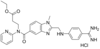 ethyl 3-(2-(((4-carbamimidoylphenyl)amino)methyl)- 1-methyl-N-(pyridin-2-yl)- 1H-benzo[d]imidazole-5