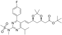 tert-Butyl 6-[(1E)-2-[4-(4-fluorophenyl)-6-( 1-methylethyl)-2-[methyl(methyl sulfonyl) amino]-5-pyri