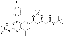 tert-Butyl 6-[(1E)-2-[4-(4-fluorophenyl)-6-( 1-methylethyl)-2-[methyl(methyl sulfonyl) amino]-5-pyri