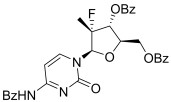 (2R,3R,4R,5R)-5-(4-benzamido-2-oxopyrimidin- 1(2H)-yl)-2-((benzoyloxy) methyl)-4-fluoro-4-methyltetr