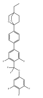 2,6-Dioxabicyclo[2.2.2]octane, 1-[4'-[difluoro(3,4,5-trifluorophenoxy)methyl]-3',5'-difluoro[1,1'-bi