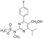 N-(4-(4-fluorophenyl)-5-(hydroxymethyl)-6-isopropylpyrimidin-2-yl)-N-methylmethanesulfonamide