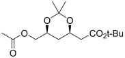 tert-butyl 2-((4R,6S)-6-(acetoxymethyl)-2,2-dimethyl- 1,3-dioxan-4-yl)acetate