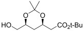 tert-butyl 2-((4R,6S)-6-(hydroxymethyl)-2,2-dimethyl- 1,3- dioxan-4-yl)  acetate