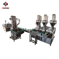Auto Powder filling capping labeling line