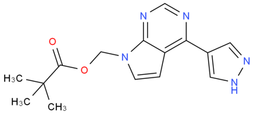 [4-(1H-Pyrazol-4-yl)-7H-pyrrolo[2,3-d]pyrimidin-7-yl]methyl pivalate