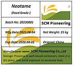 Pharma and Food Grade, USP/FCC Neotame Sweetener E961