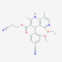 2-Cyanoethyl 4-(4-cyano-2-methoxyphenyl)-5-ethoxy-2,8-dimethyl-1,4-dihydro-1,6-naphthyridine-3-carbo