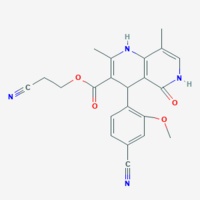 2-Cyanoethyl 4-(4-cyano-2-methoxyphenyl)-2,8-dimethyl-5-oxo-1,4,5,6-tetrahydro-1,6-naphthyridine-3-c