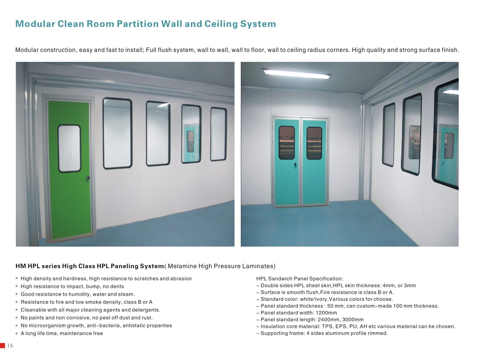 HM Modular Cleanroom System