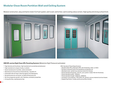 HM Modular Cleanroom System