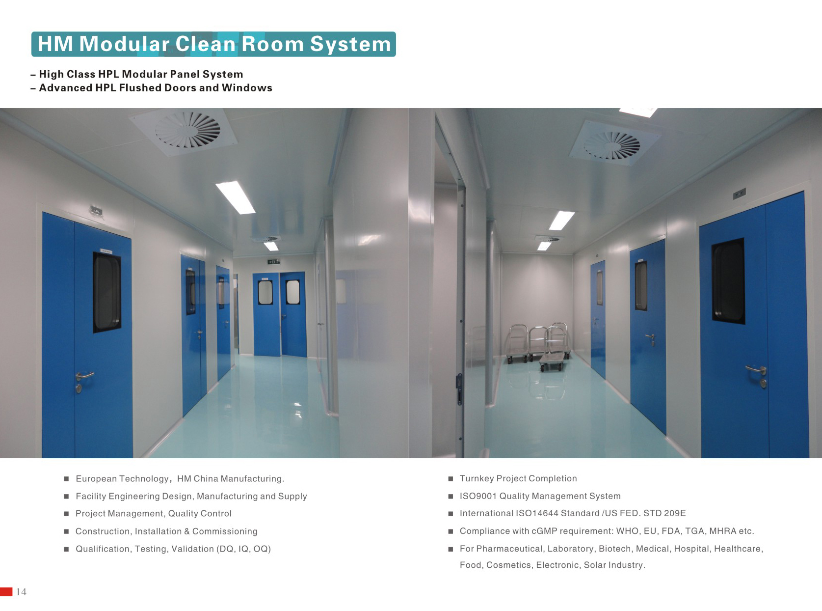 HM Modular Cleanroom System