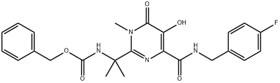 BENZYL[1-[4-[[(4-FLUOROBENZYL)AMINO]CARBONYL]-5-HYDROXY-1-METHYL-6-OXO-1,6-DIHYDROPYRIMIDIN-2-YL]-1-