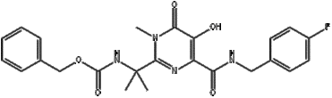 BENZYL[1-[4-[[(4-FLUOROBENZYL)AMINO]CARBONYL]-5-HYDROXY-1-METHYL-6-OXO-1,6-DIHYDROPYRIMIDIN-2-YL]-1-