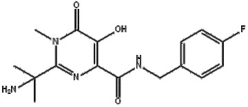2-(1-AMINO-1-METHYLETHYL)-N-(4-FLUOROBENZYL)-5-HYDROXY-1-METHYL-6-OXO-1,6-DIHYDROPYRIMIDINE-4-CARBOX  