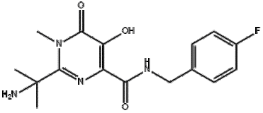 2-(1-AMINO-1-METHYLETHYL)-N-(4-FLUOROBENZYL)-5-HYDROXY-1-METHYL-6-OXO-1,6-DIHYDROPYRIMIDINE-4-CARBOX