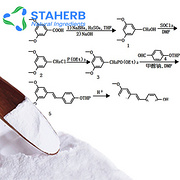 Pterostilbene  3',5'- Dimethoxy-4-stilbenol  537-42-8