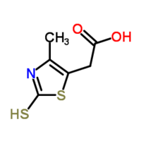 2-Mercapto-4-methyl-5-thiazoleacetic acid