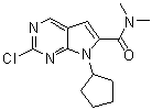 2-Chloro-7-cyclopentyl-N,N-dimethyl-7H-pyrrolo[2,3-d]pyrimidine-6-carboxamide