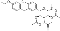Methyl (5S)-5-C-[4-chloro-3-[(4-ethoxyphenyl)methyl]phenyl]-1-thio-beta-L-xylopyranoside  2,3,4-tria
