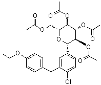 (2R,3R,4R,5S,6S)-2-(Acetoxymethyl)-6-(4-chloro-3-(4-ethoxybenzyl)phenyl)tetrahydro-2H- pyran-3,4,5-t