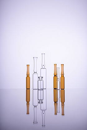 Type 1 neutral borosilicate pharmaceutical glass ampoule