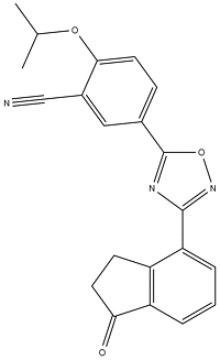 Benzonitrile, 5-[3-(2,3-dihydro-1-oxo-1H-inden-4-yl)-1,2,4-oxadiazol-5-yl]-2-(1-methylethoxy)-