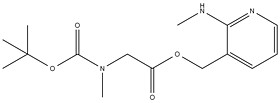 2-(methylamino)pyridin-3-yl)methyl 2-((tert-butoxycarbonyl)(methyl)amino)acetate