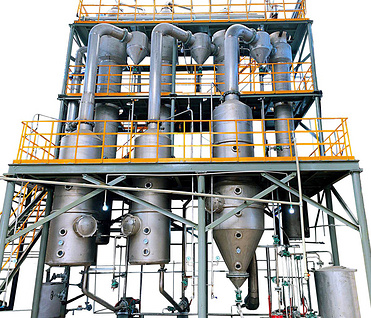 Industrial Mechanical Vapor Waste Water Recompression Film Evaporator MVR evaporator